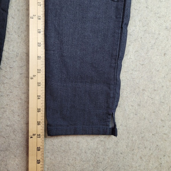 NYDJ Ankle Jeans Womens 4P Blue Dark Wash Lift Tuck Technology 29x27 Made in USA - Picture 10 of 12